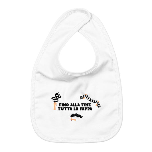 Bavaglino Fino alla fine tutta la pappa