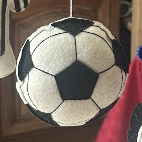 Foto reale del pallone in pannolenci
