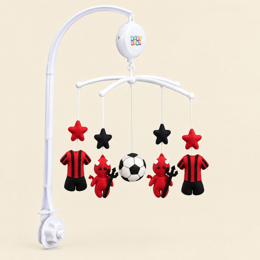 Carillon BabyGoal completo: Versione rossonera